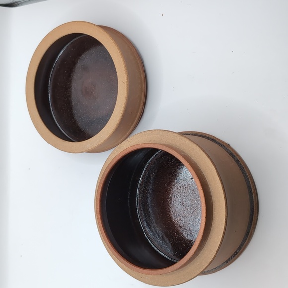 Erling & Karin Heerwagen Signed Studio Pottery Trinket Box w Lid Blue Bird Motif - Picture 2 of 7